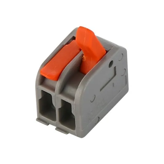 222-415 2 Pins spring wire connector Terminal block For wiring 2.5mm2