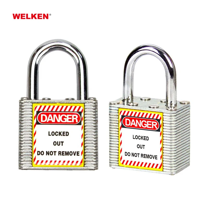 China manufacturer cheap lockout padlock for industrial equipment laminated steel safety padlock