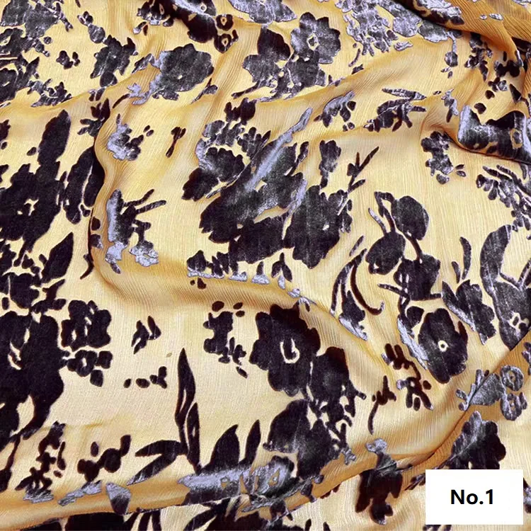 Natural pure silk crepe crinkle 20% viscose 80% blow out fleece fabric for nice looking dress garments
