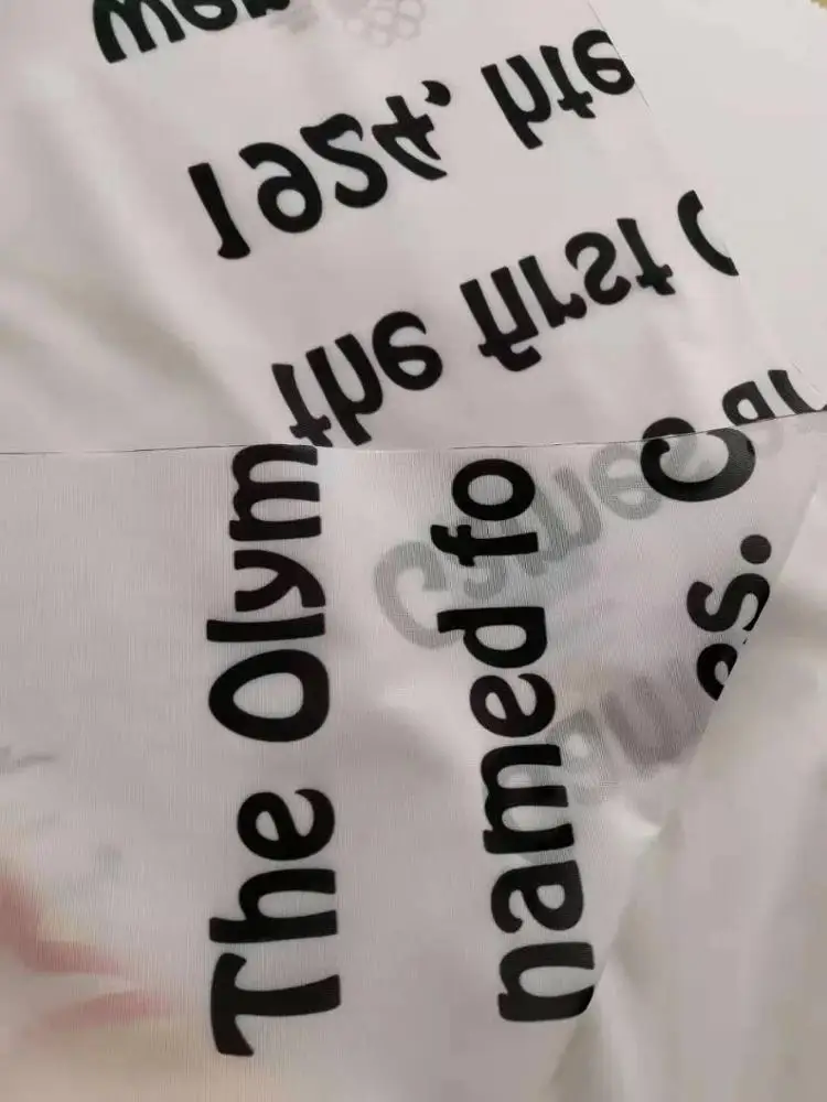 DIN4102 B1 Fire retardant 110gsm knitting flag fabric flag fabric