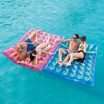 
Double inflatable swimming pool lounger air bed mattress 