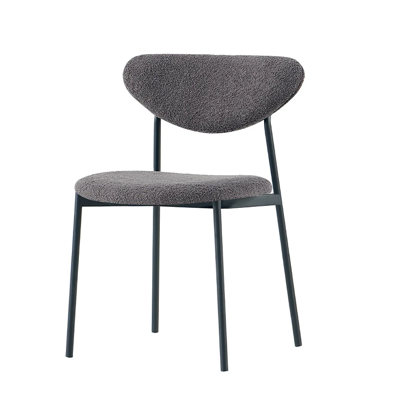 Dining Chair Foam Seat Chairs Bow Wrap Room Oak Lamb Wool Open Back Oval Slope Arm Six Table For Hotel Bok Black Wooden 6