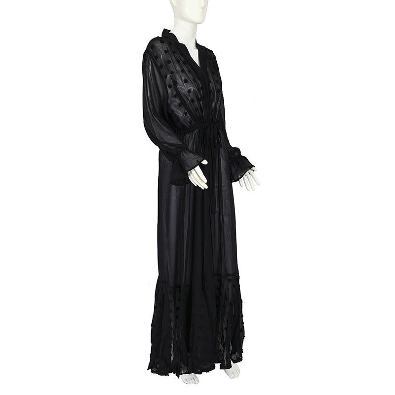 Islamic clothing women open abaya turkish islamic cardigan robe slim fit wholesale open women muslim long dress dubai