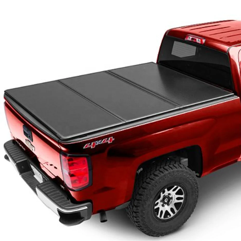 KSCPRO Truck Accessories Hard Tri-Fold Tonneau Cover Pickup Truck Bed Covers Fit For Ford F150 5.5FT