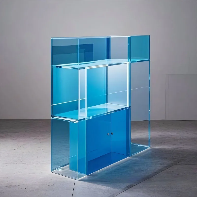 JUMEIJIA custom shop shelf acrylic cosmetic display stand showcase organizer acrylic display cabinet