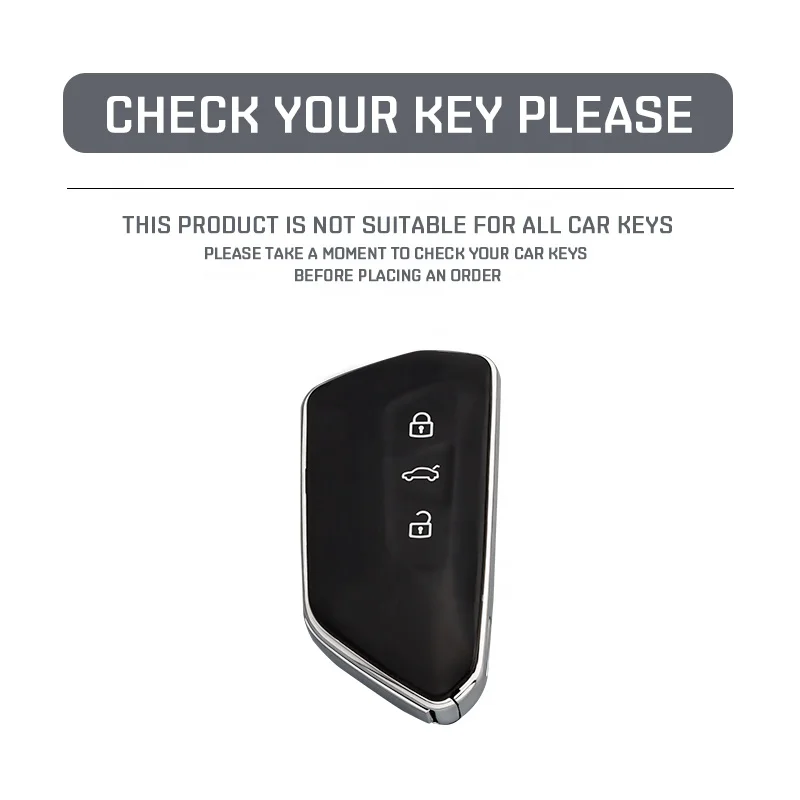 Car Key Case Cover Shell Fob For VW Volkswagen Golf 8 MK8 ID.3 ID.4 Cupra Skoda Octavia A8 SEAT Leon MK4 2020 2021