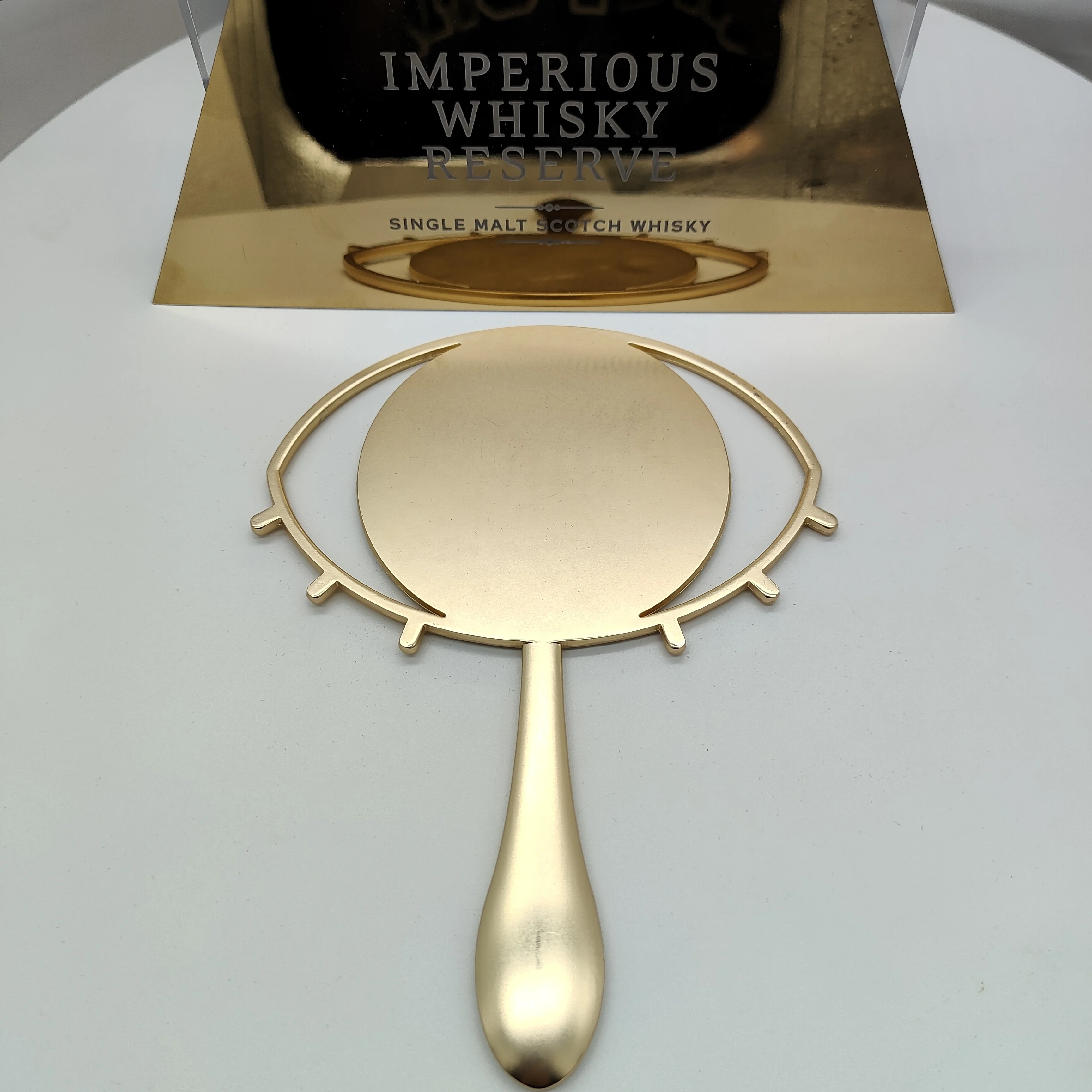 Hot Sale Golden Eye Mirror With Handle High Quality Makeup Mirror