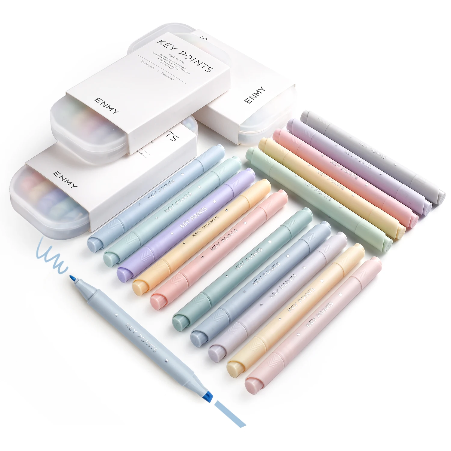 2023 new wholesale 5 count assorted colors high lighters colored highlighter pens for school and office