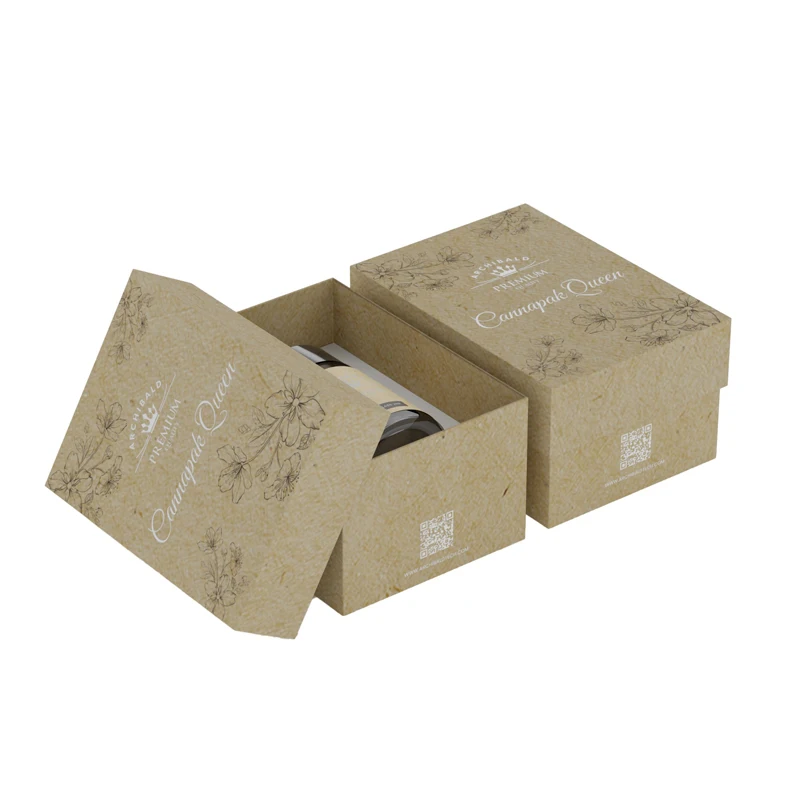 Factory Supplier Custom Corrugated Paper Box Packaging Box Eco-Friendly Child Proof Jar Glass Packaging Box for 3.5g Glass Jar