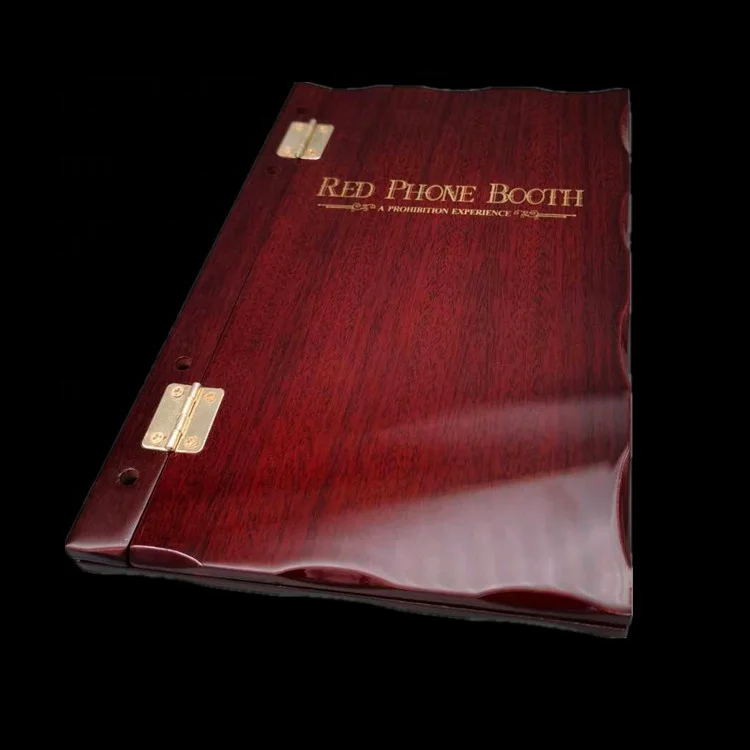 Board Wood Covers Table Display Cover Wooden Menu Holder