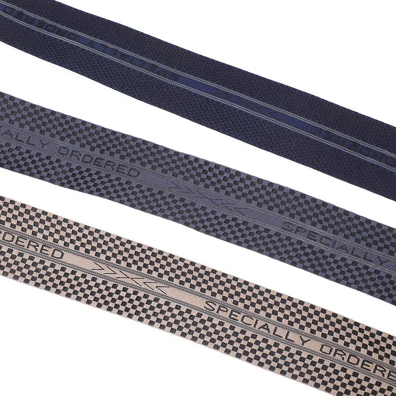 Newest Design Nylon Webbing Jacquard Elastic with Customized Logo Elastic for Underwear Accessories Waist Band Elastic