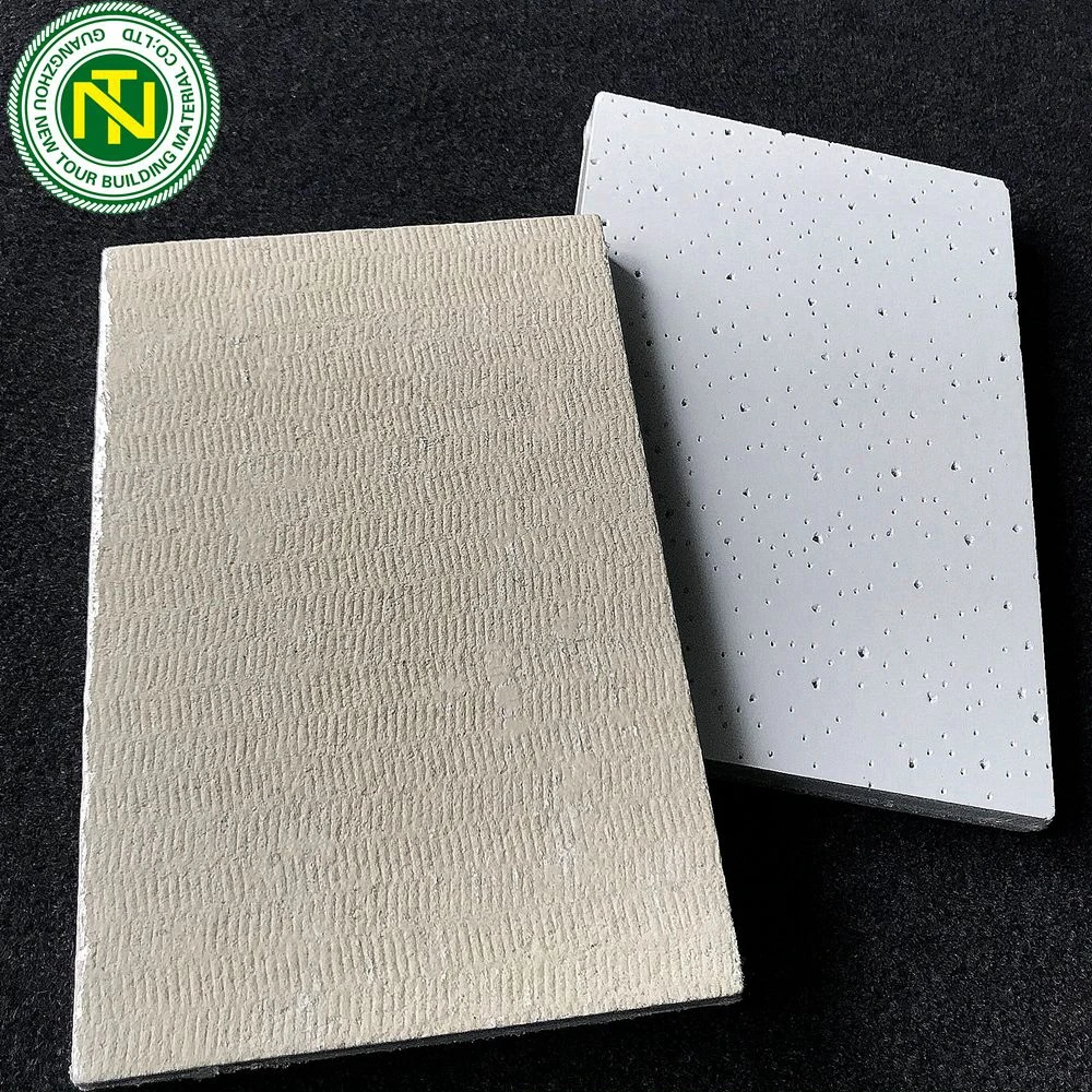 Suspended 60x60 Mineral Ceiling Tiles Fire Resistant Acoustic Mineral Ceiling Panel El School Square ISO Modern NEW TOUR CN;TIA