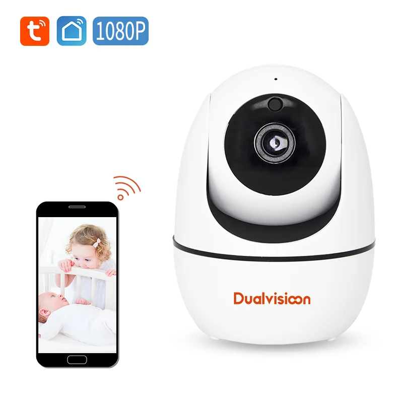 
full HD 1080P tuya video audio baby monitor camera home surveillance AI Wifi IP monitoring baby cam 