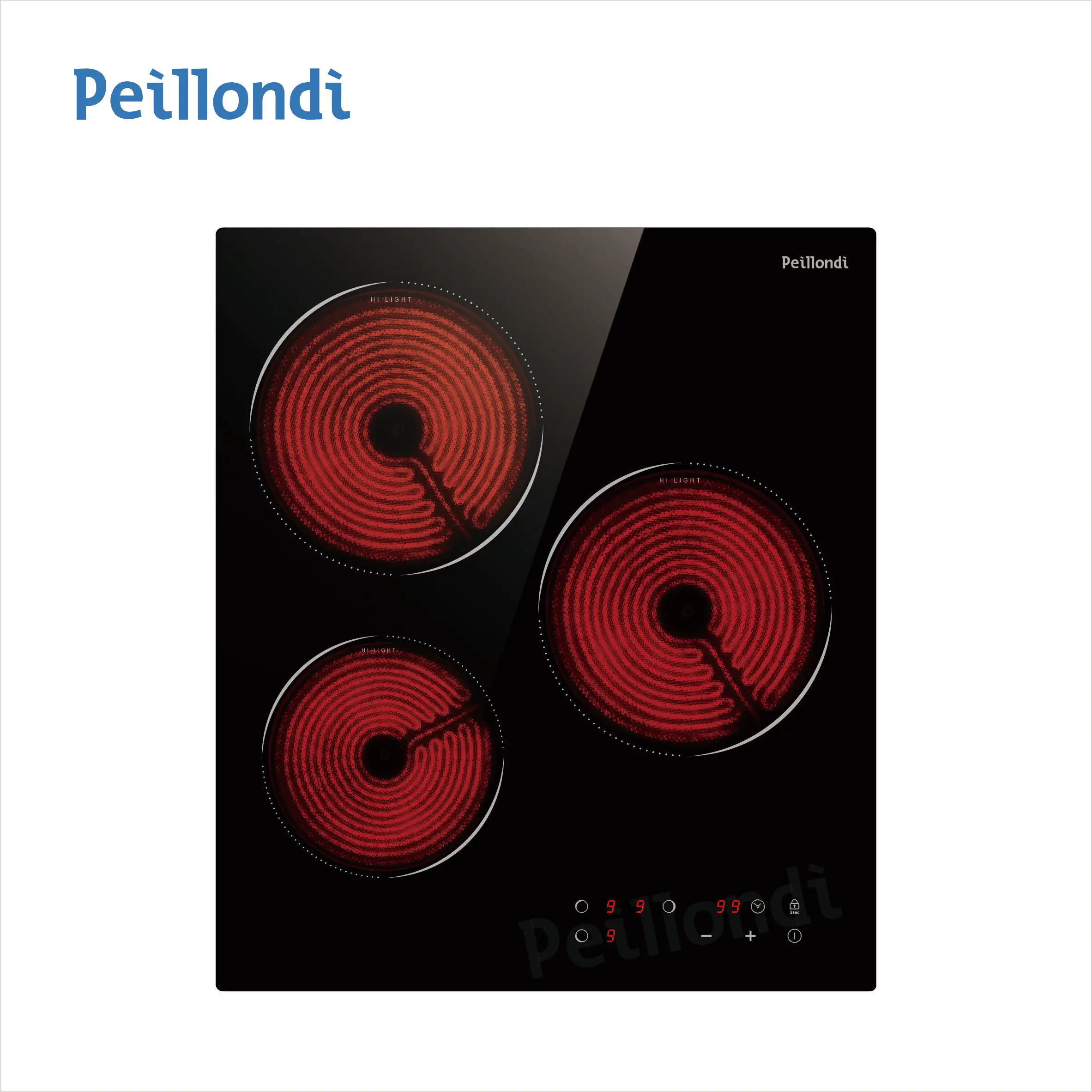 hot plates High light easy clean child lock  timer 9 cooking levelsbuilt in hob electric ceramic hob infrared cooker 3 burners