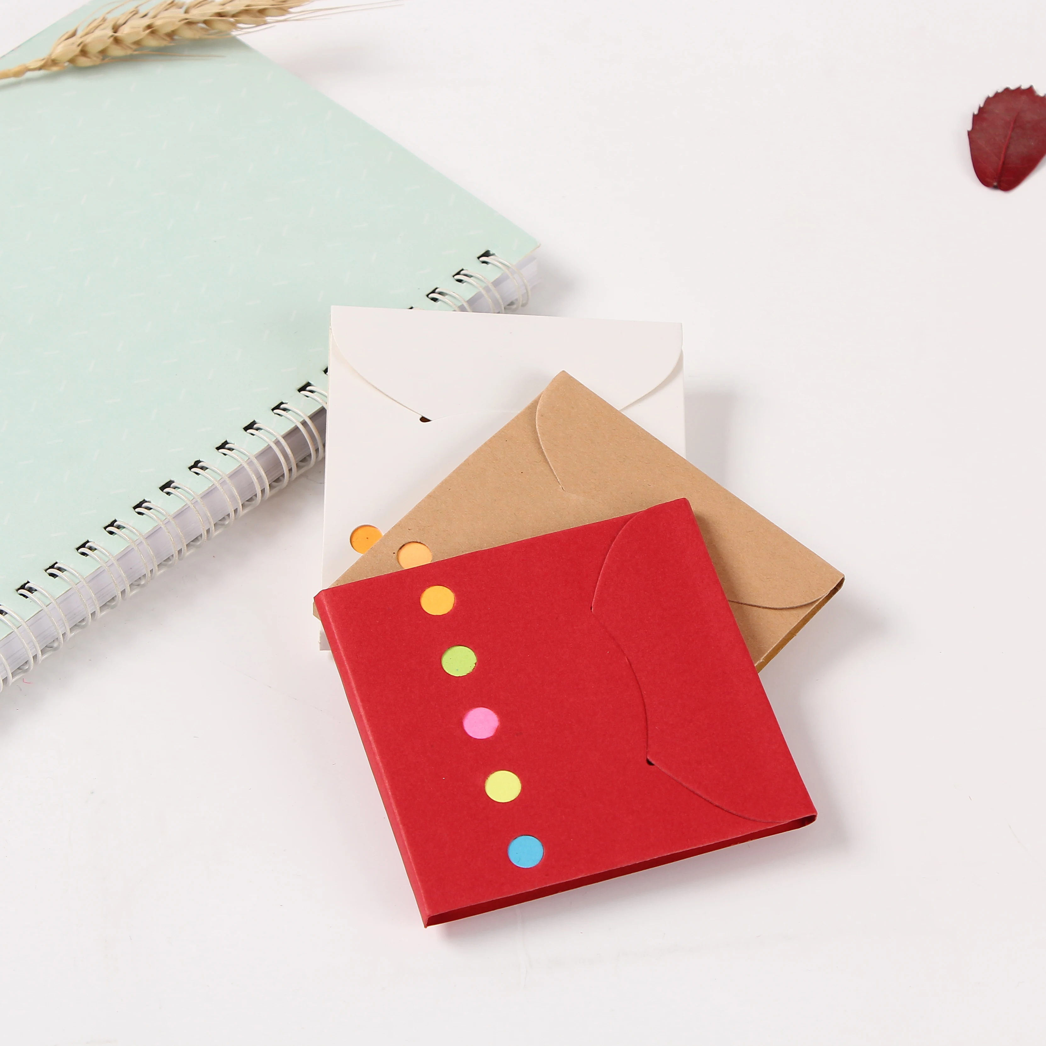 New Arrival Kawaii Stick Note Pad with Cover Color Custom Memo stick Notes