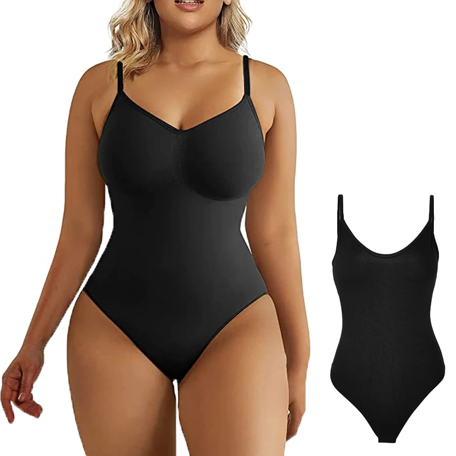 Women  Tummy Control Shapewear Seamless Sculpting Thong Body Shaper Tank Top