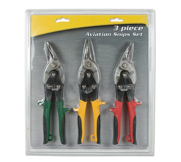 Juego De Tijeras De Aviation Hand Tool Sheet Metal Shear Cutter Cutting Scissors 3pcs Aviation Snip Set