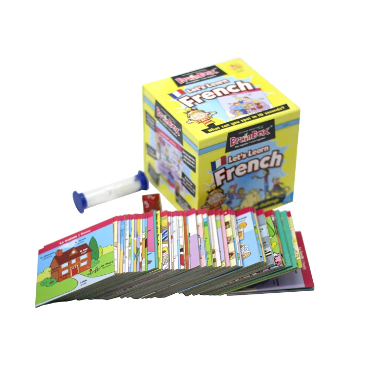 Custom educational flash game cards printing for kids learning with index cards
