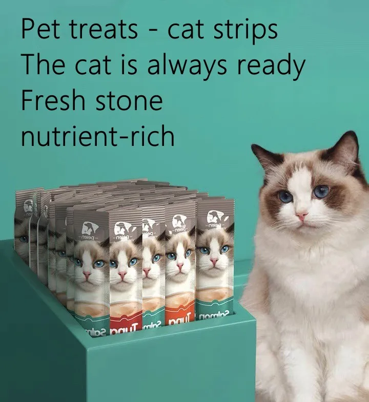 Cat Treats Factory 100% Natural high protein snack tuna Seafood Chicken Flavor Wet Food Cat Snack Liquid Pet food