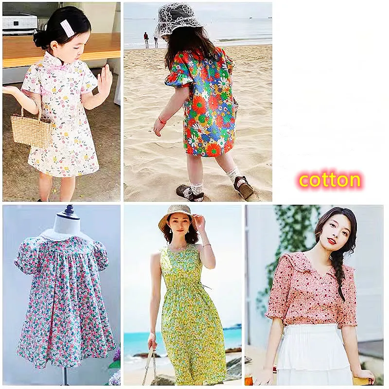 Cartoon Print Cotton Digital Printing Fabric Manufacturer Printer Custom Print Cotton Woven Fabric