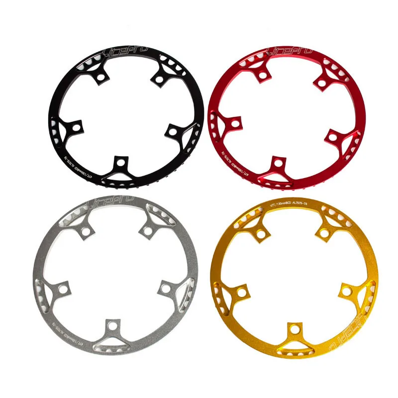 Bicycle Parts For BMX Folding Bike Ultralight Single Disc Crankset Hollow Square Hole Bicycle Crank & Chainwheel