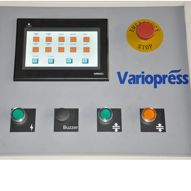 PLC automatic horizontal loading unloading hot press machine