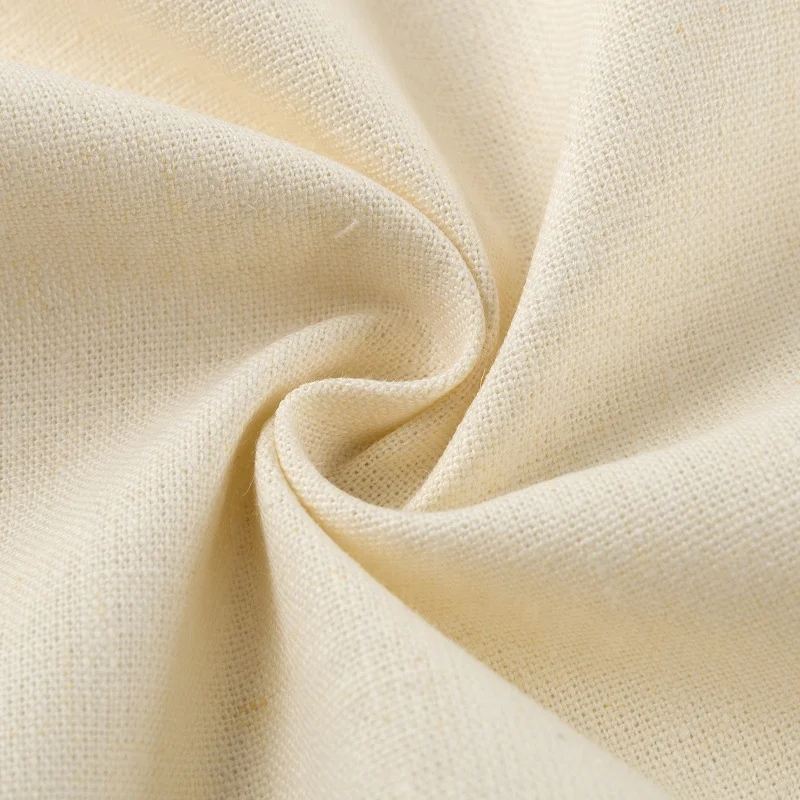 
WH006-pure hemp muslin plain cloth fabric 130gsm for top shirt dress 