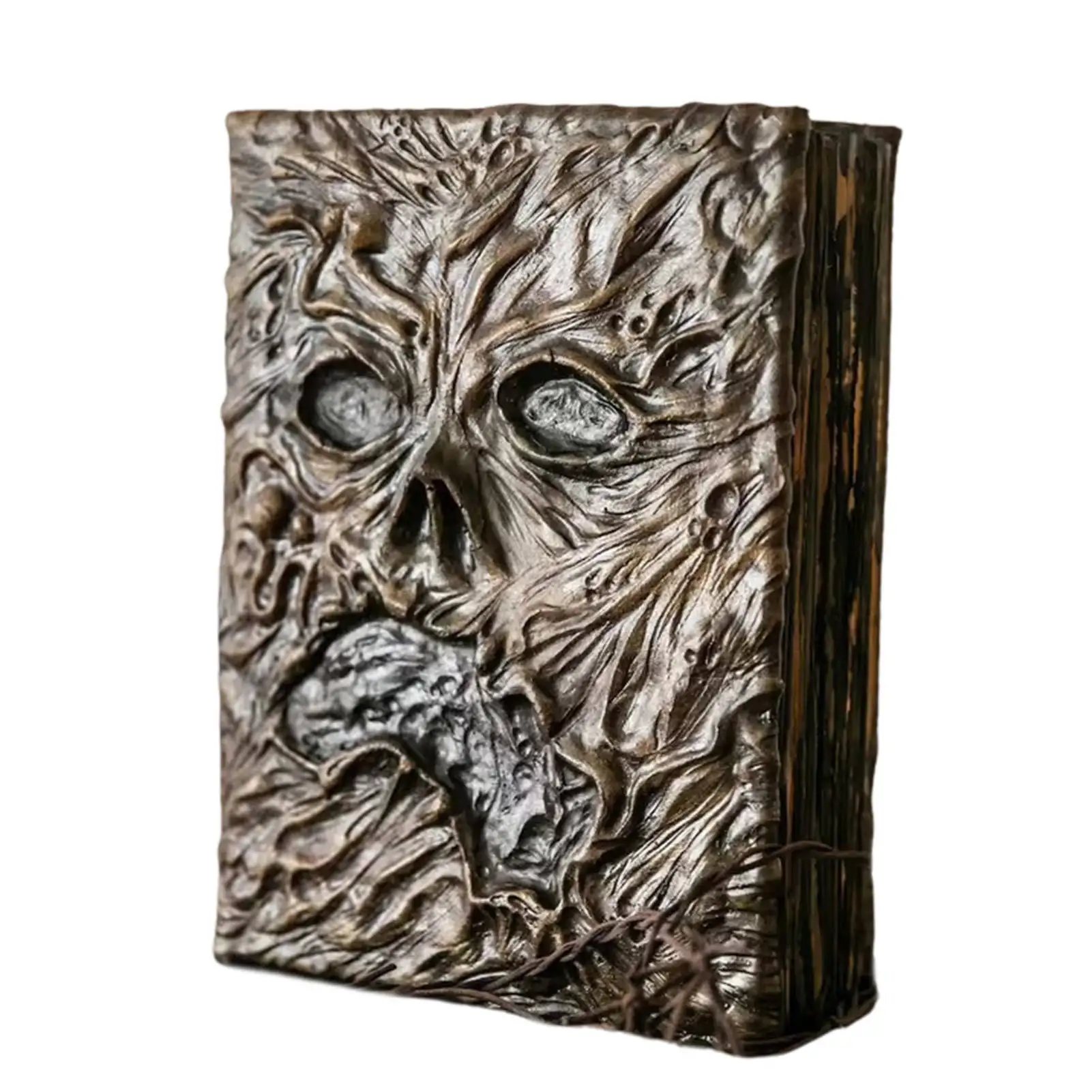 2023 Necronomicon Evil Dead Book Resin Notebook Decorations Horror Movie Prop Gifts Dead Spellbook for Home Desktop Decor