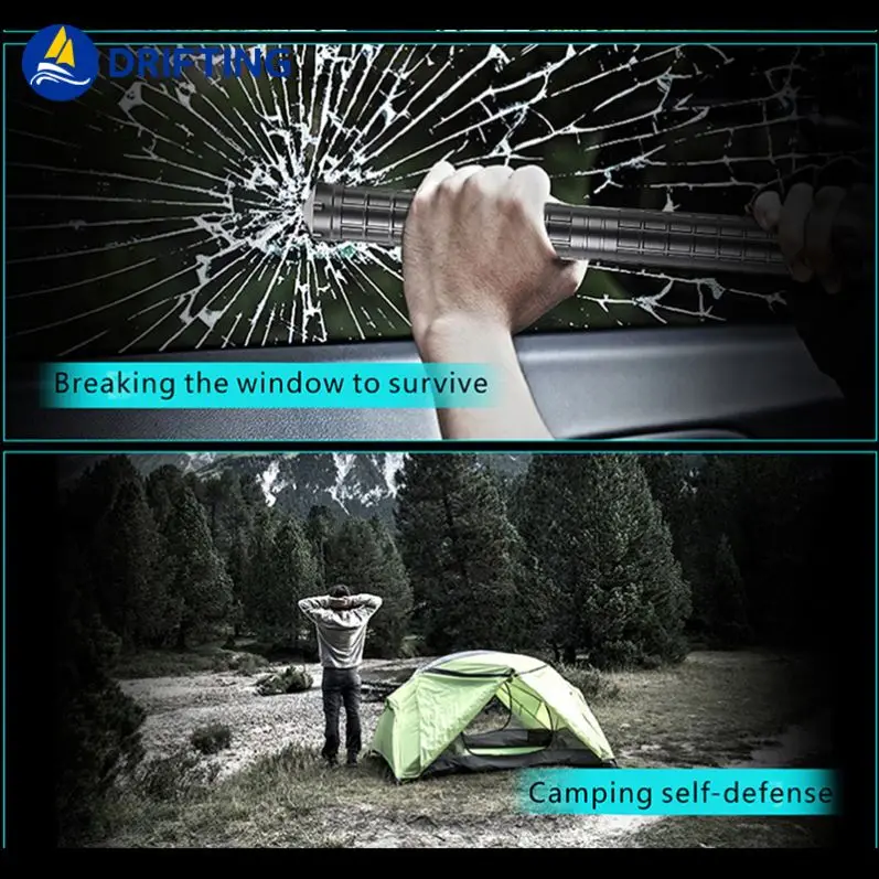 
Latest Design Multi-Functional Tactical Stick Personal Protection Self Defense Trekking Tools 