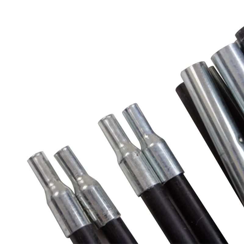 High Strength Rods Flexible Fiberglass Camping Telescoping Tent Pole Stick Light Weight Black Aluminum Rods