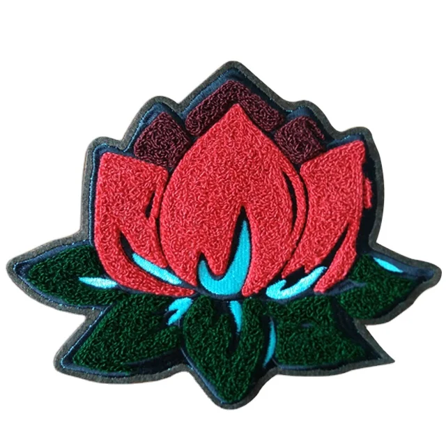 Good quality factory directly custom kitty chenille patches iron on patch china embroidery for sale