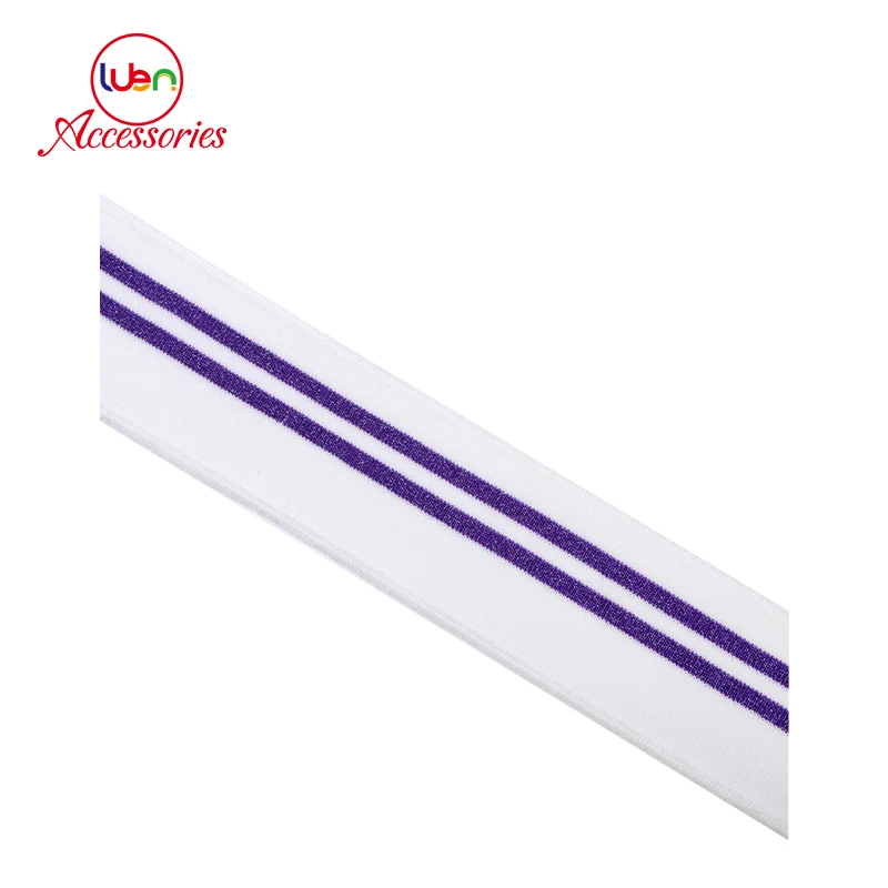 Customized 1x1 flat knit rib  knit trim for polo collar