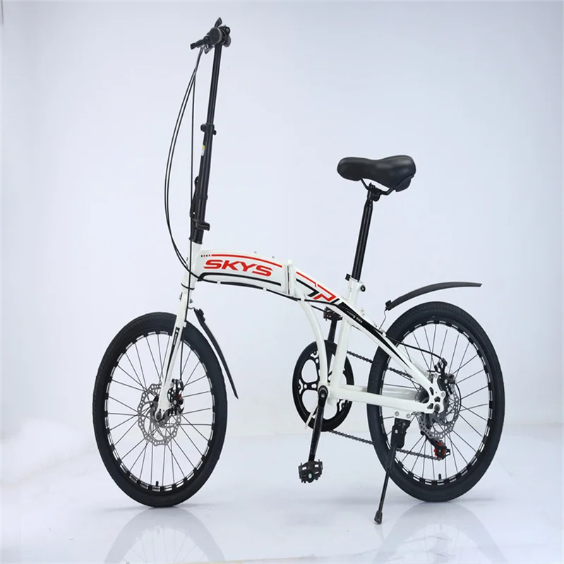 Carbon disc brake variable speed folding bicycle adult riding aluminum alloy/high carbon steel customized frame models