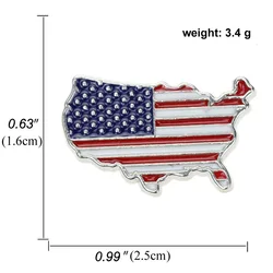America Country Map Flag Enamel Pin France Australia Italy Metal Badge Lapel Brooch Pins Tourist Souvenir Promotional Gift