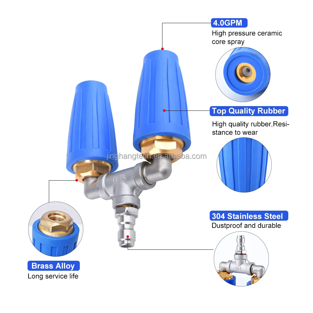 JH 3000 psi 3600 4000 Распылительная насадка для распыления воды с двойным турбонаддувом мойки давления