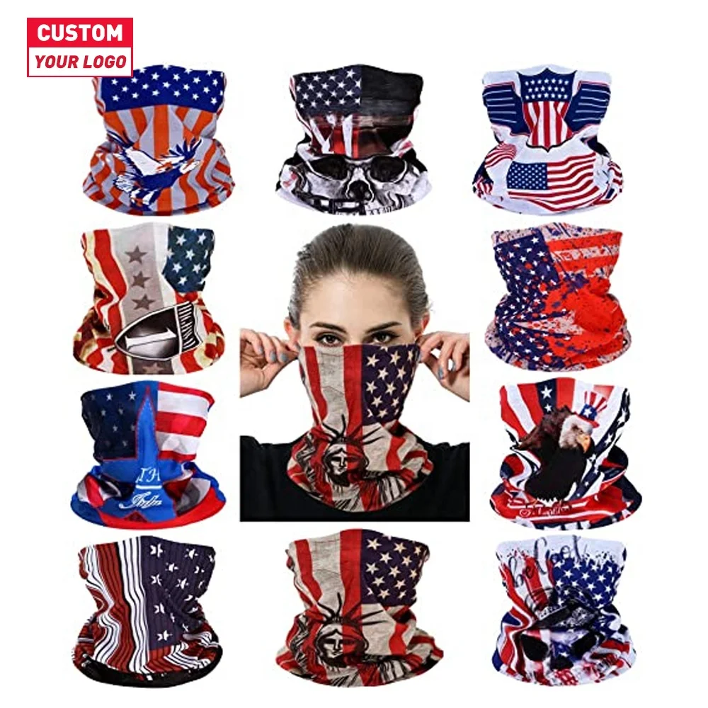 2023 New Outdoor Wholesale Bandanas Seamless Fishing Cycling Multifunctional Neck Gaiter Bandana Custom buff Scarfs Adult