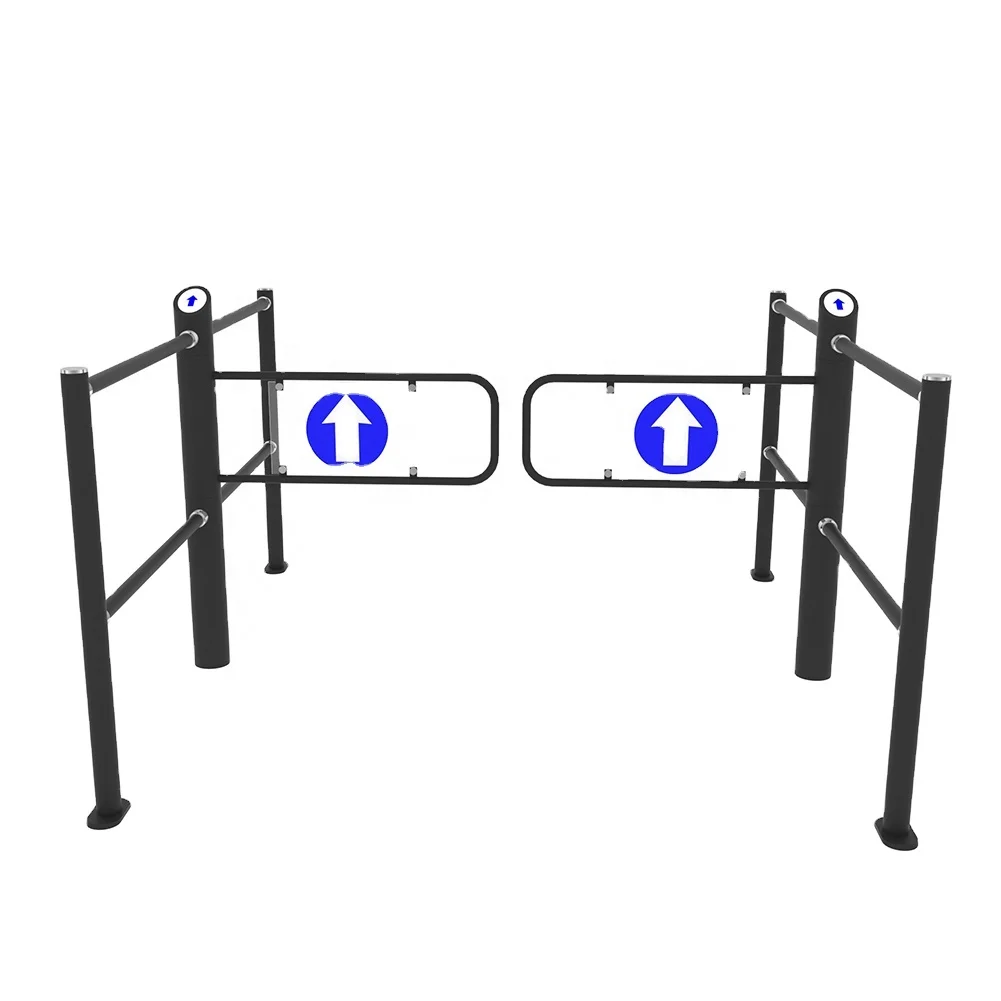 Automatic stainless steel  access control turnstile entrance swing supermarket gate