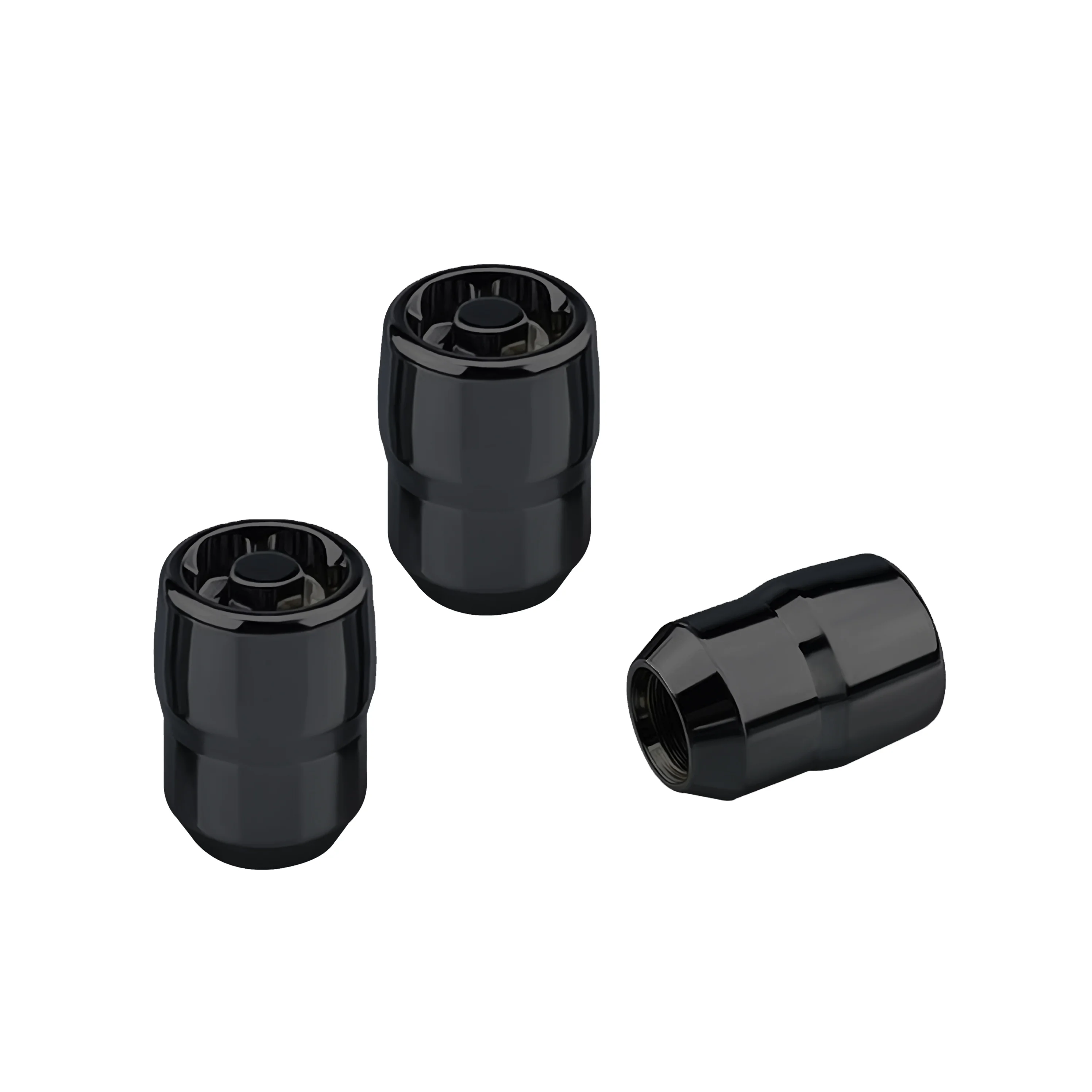 
YJY FDH5D BLACK 36.2mm closed pattern wheel nut Passenger Car Tires Wheel Lug Nut M14x1.50 
