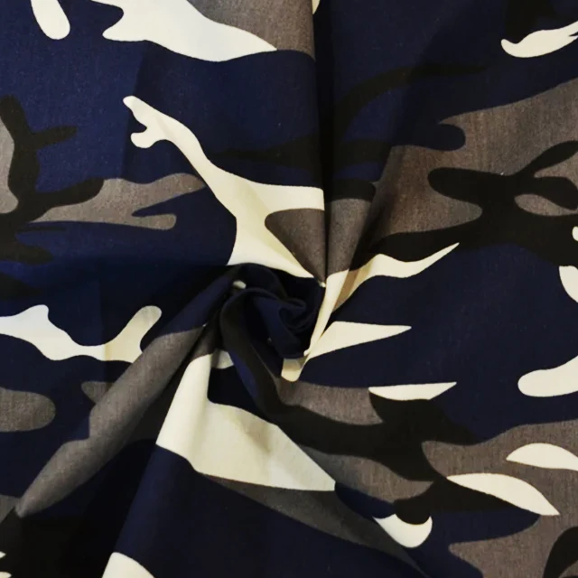 Yilong Fabric Factory TC Polyester Cotton Waterproof Marine Camouflage Fabric For Milispec Uniform Customizable Pattern