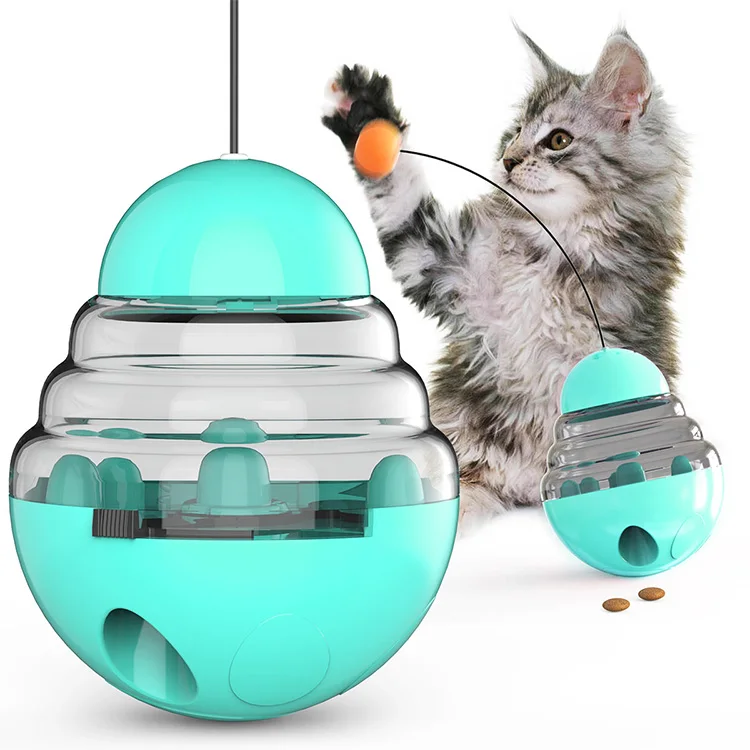2024 Factory Hot Selling High Quality Can Put Cat Food Materials Indoor Pet Cat Interactive Rotate Toys Flapping Bird