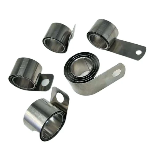 power spring of fan in Stainless steel extension spring power stretchable flat spiral spring for retractable belt barrier