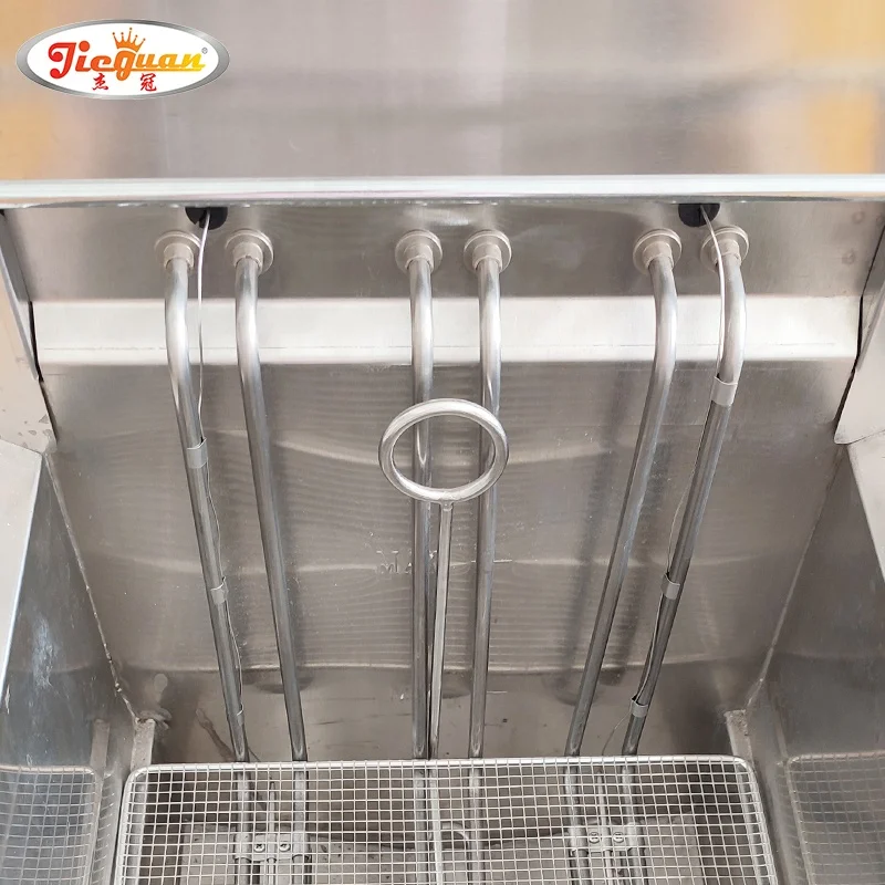 chicken deep fryer machine auto lift Commercial fryer production line