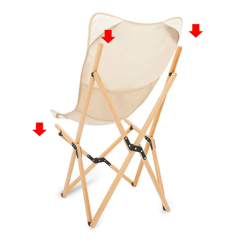 Wholesale Custom Logo Aluminum Outdoor Oxford Canvas Lounge White Folding Wood Beach Chairs