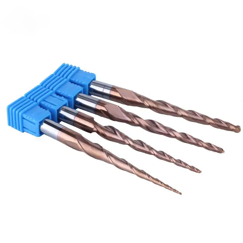 HRC 45 55 carbide Taper Ball nose Milling Mill Cutter Tungsten Steel Milling Cutter For Cnc Machine
