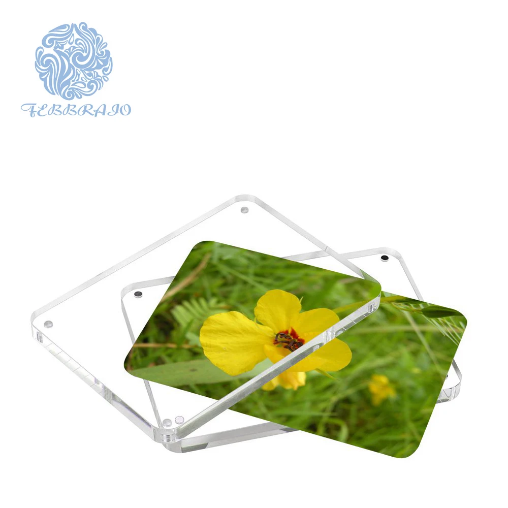 Прозрачная магнитная рамка для фотографий fujifilm instax mini пленка холодильника и