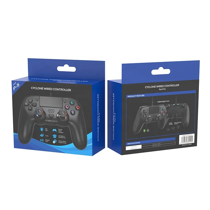 TP5-35136 проводной игровой контроллер для PS5 тонкий геймпад P5 макро Программирование джойстик Манетт