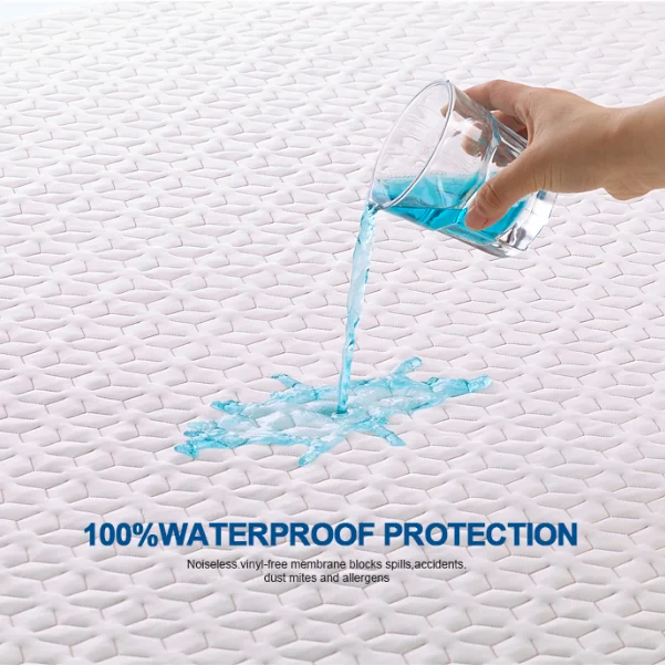 Hot Selling Fitted Style Soft Terry Fabric Waterproof Mattress Protector