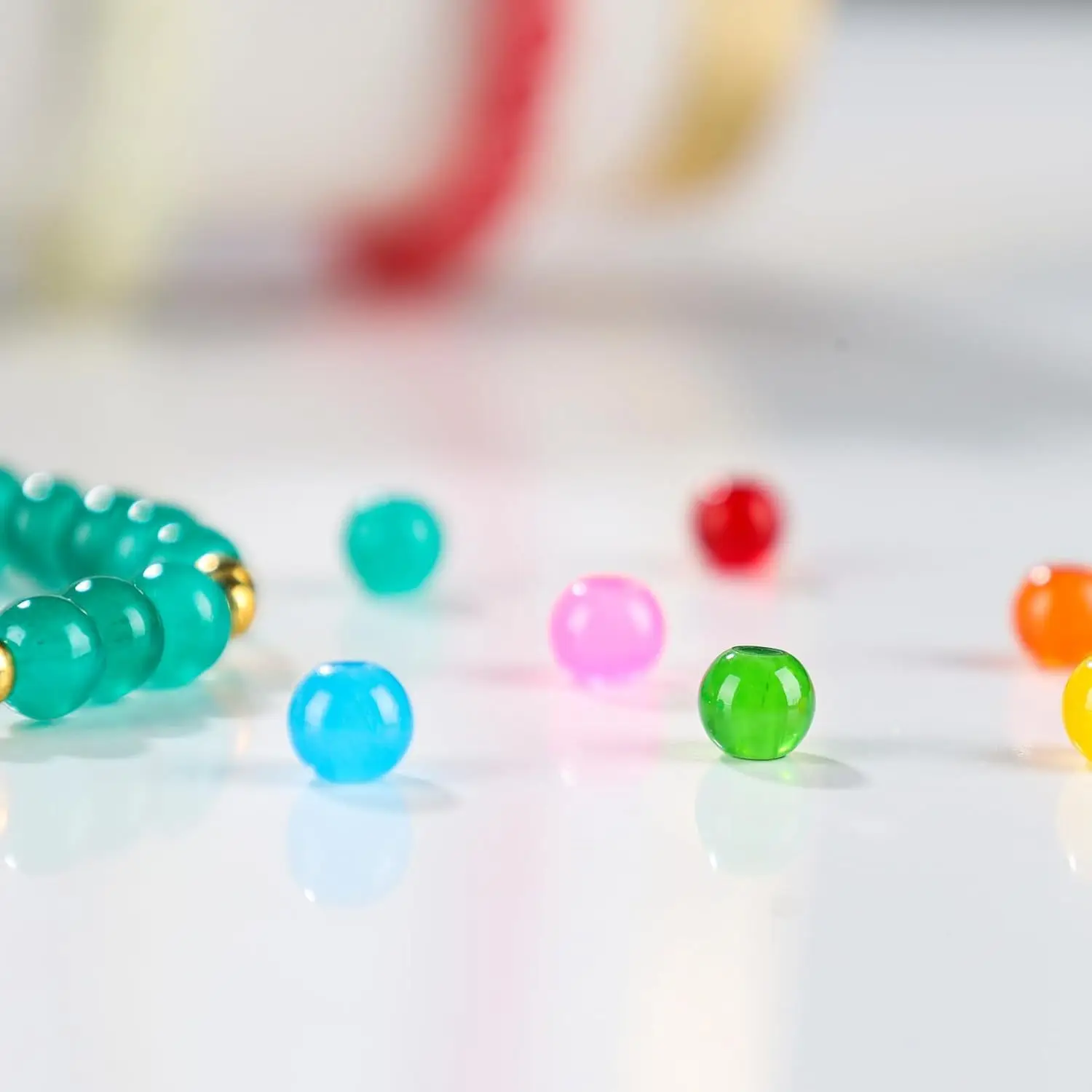 Wholesale New Materials1420 pieces of 6mm glass beads jewelry production for kids adult