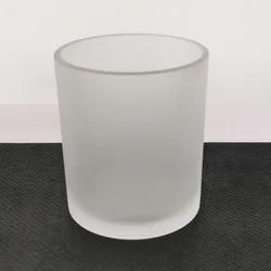 3 Wick 18 oz large Frosted Empty Colored Glass Candle Jars Holder Container Matte Black Candle Glass Jar with Lid