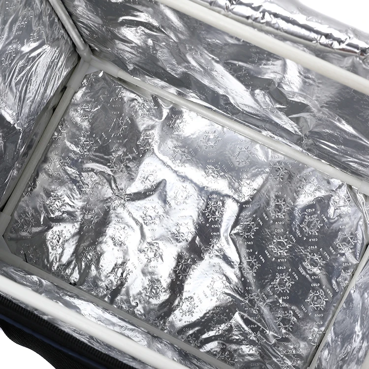 Keep Warm Ice Cooler Clear Lunch Cooler Bag Aluminum Foil Insulation Canvas bag